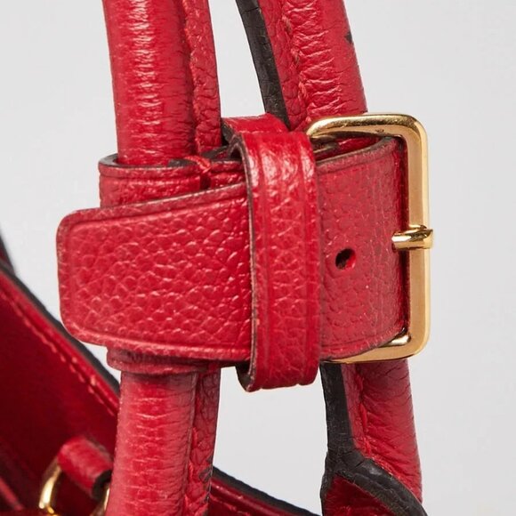 Louis Vuitton Cerise Monogram Empreinte Leather Montaigne MM Bag - Picture 2 of 12